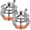 Vaishnavi Creations Stainless Steel Ghee Pot Copper Bottom With Spoon