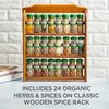 McCormick Gourmet Three Tier Wood 24 Piece Organic Spice Rack