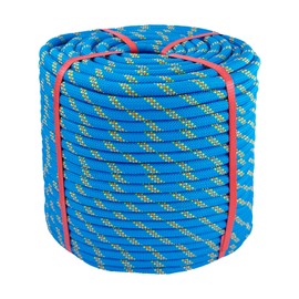 Polyester Arborist Rigging Climbing Rope Blue - 1/2 Inch Diameter 300 Ft - Heavy-Duty Tree Climbing Rope for Arborists
