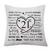 21th Birthday Gift for Women Girls 21th Birthday Cushion Cover