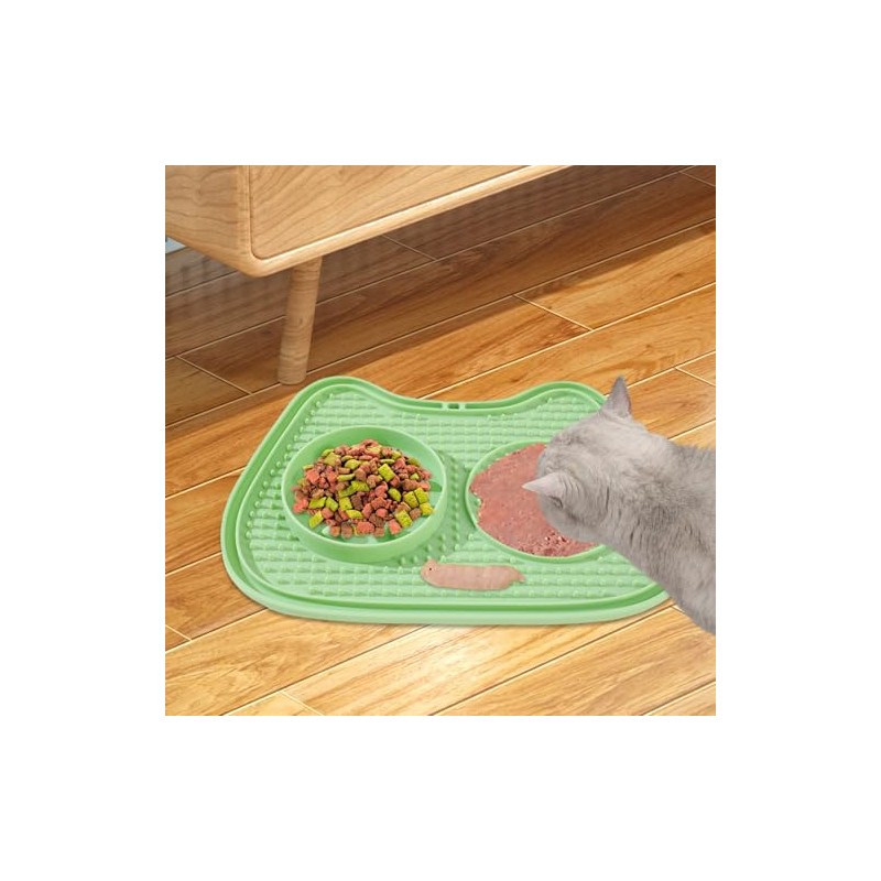Genérico Comederos para Gatos De Alimentación Lenta