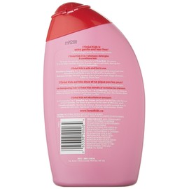 L'Oreal Paris Kids Shampoo and Conditioner, Strawberry Smoothie, 2 in 1, Paraben Free, Extra Gentle, Dermatologist Tested, Tear-Free, 265 ml