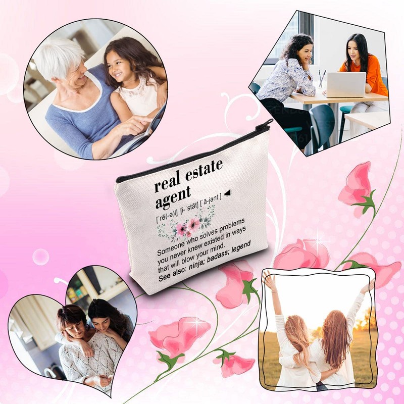 TSOTMO Real Estate Agent Gift Funny Closing Gift Zipper Pouch