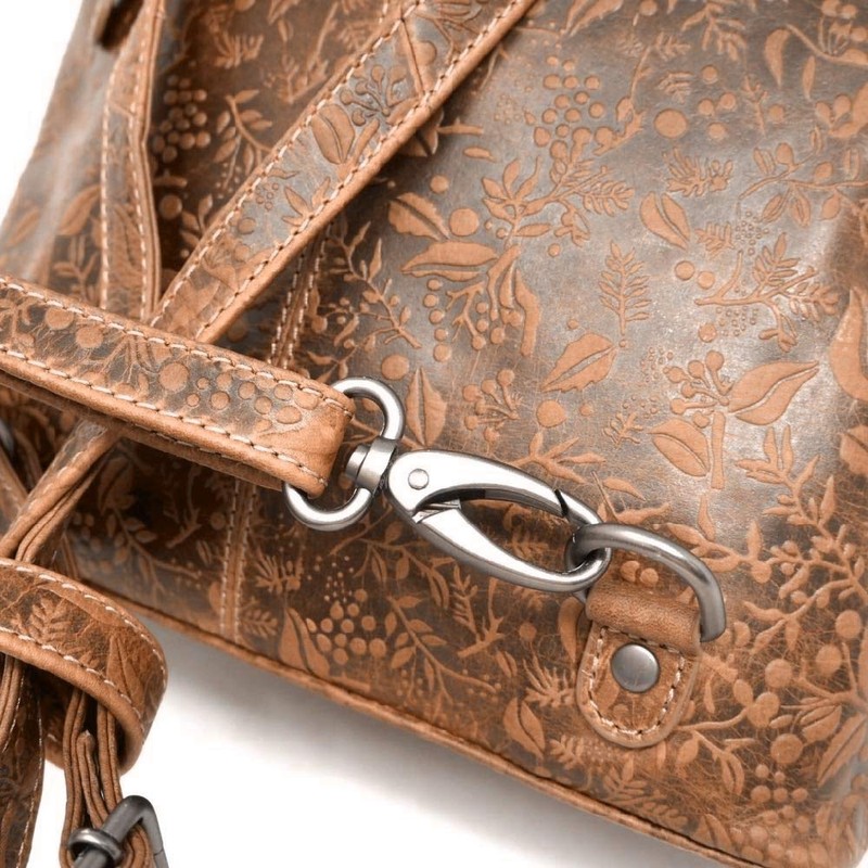 Hill Burry Leather Backpack Made of Soft High-Quality Cowhide Leather