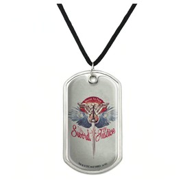 GRAPHICS & MORE Wonder Woman Movie Sword of Justice Military Dog Tag Pendant Necklace with Cord