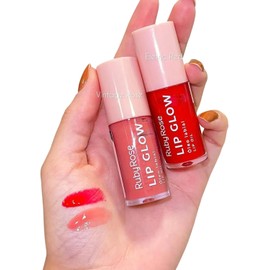 Ruby Rose Lip Glow Kit 2 Lip Oil Hidratación y Brillo Natural Color Ligero Larga Duración Textura Suave Cruelty Free Sin Parabenos Gluten Free