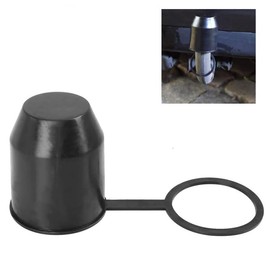 ANBOO Pack of 2 Towing Hitch Cap - Protective Cap Towing Hitch Dustproof and Waterproof, Ball Head Cover for Car, Motorhome, Trailer, Towing Hitch Cover (Black)