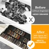 Famhap Spice Drawer Organizer, 48PCS Interlocking Expandable Seasoning Rack Tray