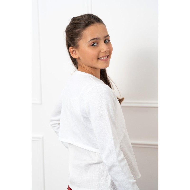 Bolerose Girls' Long-Sleeved Bolero Sparkle Cardigan -