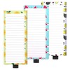 Roczential 3 Pack Magnetic Notepads for Refrigerator Grocery List Magnet