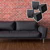 RDEXP Black Plastic Trapezoid Sofa Couch Furniture Legs Feet Pack