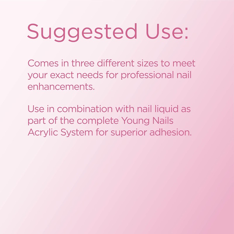 Young Nails Acrylic Powders, Core. Created for a flawless consistency
