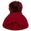 McBurn Britta Cable Knit Peak Pull On Hat Bobble Hat