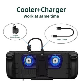 Adaptador de divisor de datos de alimentación USB 3.0 tipo C macho a hembra doble, ángulo ascendente, compatible con portátil Steam Deck