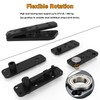 2PCS Hidden Door Hinge, Stainless Steel Hidden Hinges 573LB Load-Bearing