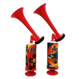 Air Pump Trumpet Horn - Loud Noise, Prank, Parties, Cheerleading Fans, Soccer, Motor Sports Fans, Supporters, Safety, School, Picnics, Road Crossings, Herd, Alert Warning, Bright Colour (Large)