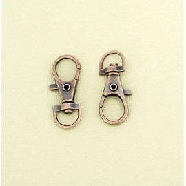 Unbranded 10 Lobster Swivel Clasps - 35mm Quality Copper Key Rings and Dog Leashes - Z375