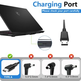 330W 280W AC Adapter for MSI Raider GE76 GE77 GE78 GE67 GE68 Vector 16 17 GP76HX GP68HX Titan GT77 Laptop Charger A20-330P1A A330A018P Power Supply