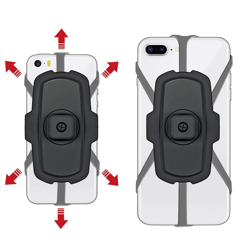 KLICKfix Unisex – Erwachsene Quad Mini Phonepad, schwarz, Einheitsgröße