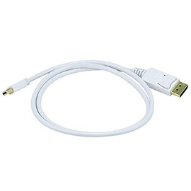 Monoprice 106006 3ft Gold Plated 32AWG Mini DisplayPort to DisplayPort Cable - White