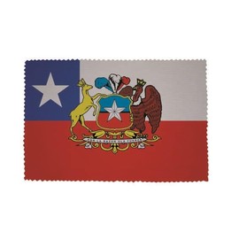 U24 Brillenputztuch Chile Präsident Fahne Flagge Glasreinigungstuch Microfasertuch