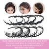 16 pcs Zig Zag Headband, Wave Shark Tooth Headband, Non