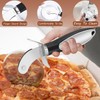 Stainless Steel Pizza Wheel and Cutter,2Pc Stainless Steel Pizza Cutter