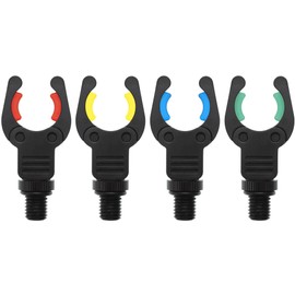 OKVGO 4pcs Carp Fishing Rod Butt Rests Gripper with Magic Magnet Clips for Pod and Bank Stick Holder New Model (Black)
