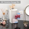 GUSHBIN Rotating Hair Accessories Organizer with Hair Brush Holder,3 Layer