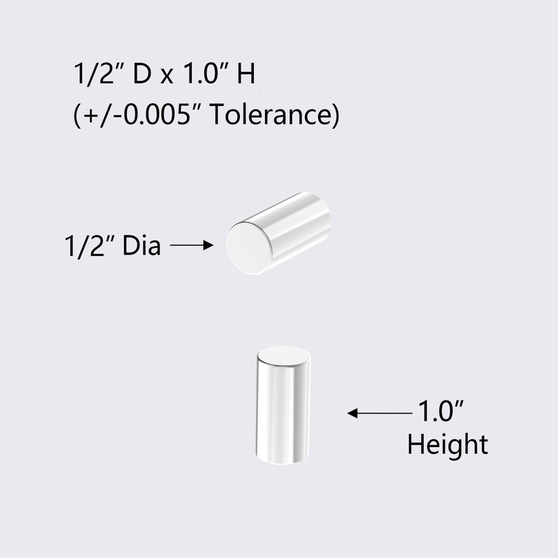 AplysiaTech N42 Rod Magnet - 1/2" D x 1.0" H