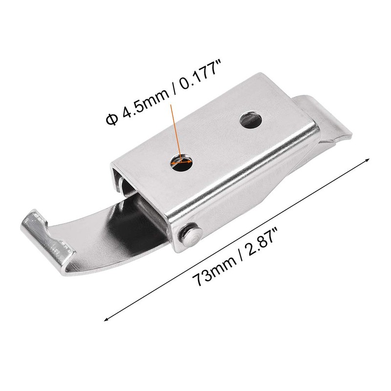 uxcell 2.87-inch SUS304 Stainless Steel Draw Toggle Latch with Spring-Steel