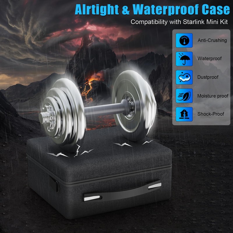 Anautin Hard Case for Starlink Mini, 300D Starlink Mini Bag