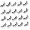 Healeved False Eyelashes Fluffy Individual Lashes Extensions Natural Look Makeup