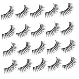 Healeved False Eyelashes Fluffy Individual Lashes Extensions Natural Look Makeup Add-ons