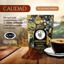 Café Molido de Altura - Sabor ChocoMenta | 454gr | Tostado Medio | Sin azúcares añadidos | 100% Arábica | Certificación Kosher | Cafe Molido para Cafetera - Café Molido Medio | ETNIA 52
