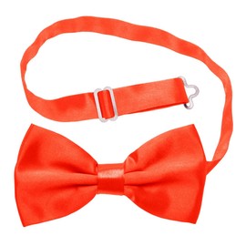 Komonee Pre-Tied Bow Tie Adjustable Neck Formal Party Prom Wedding Bowtie Premium Red (BT12)