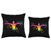 Synchronized Swimming Colorsplash Team Artistic Swim Throw Pillow