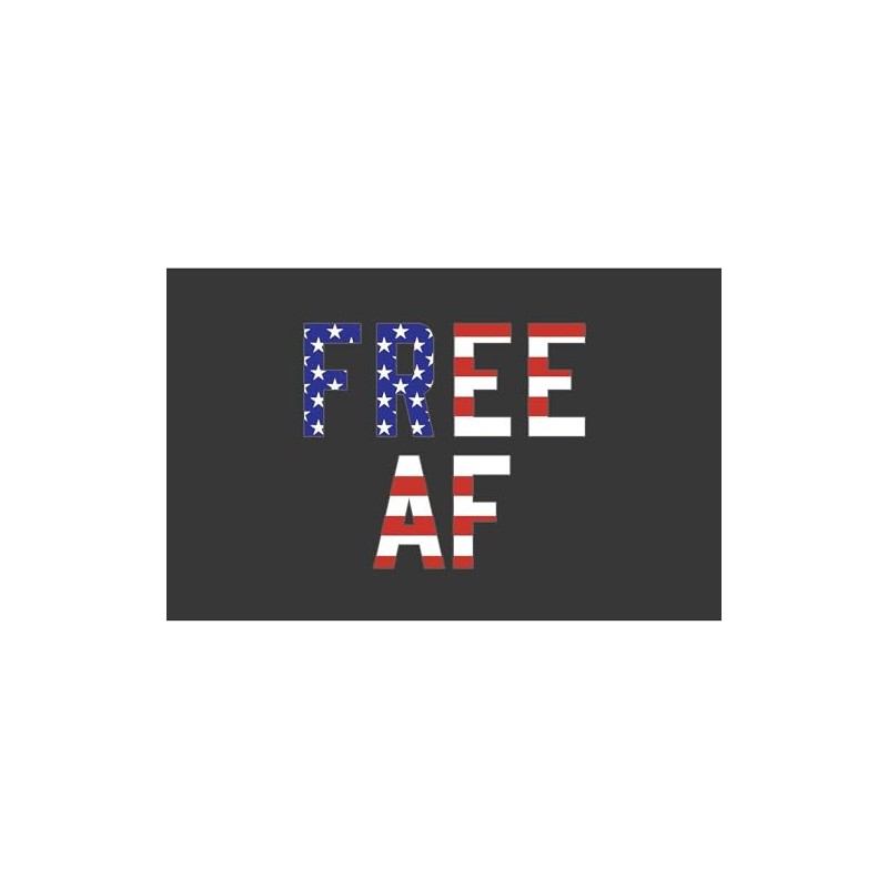CafePress Free AF Rectangle Bumper Sticker Car Decal