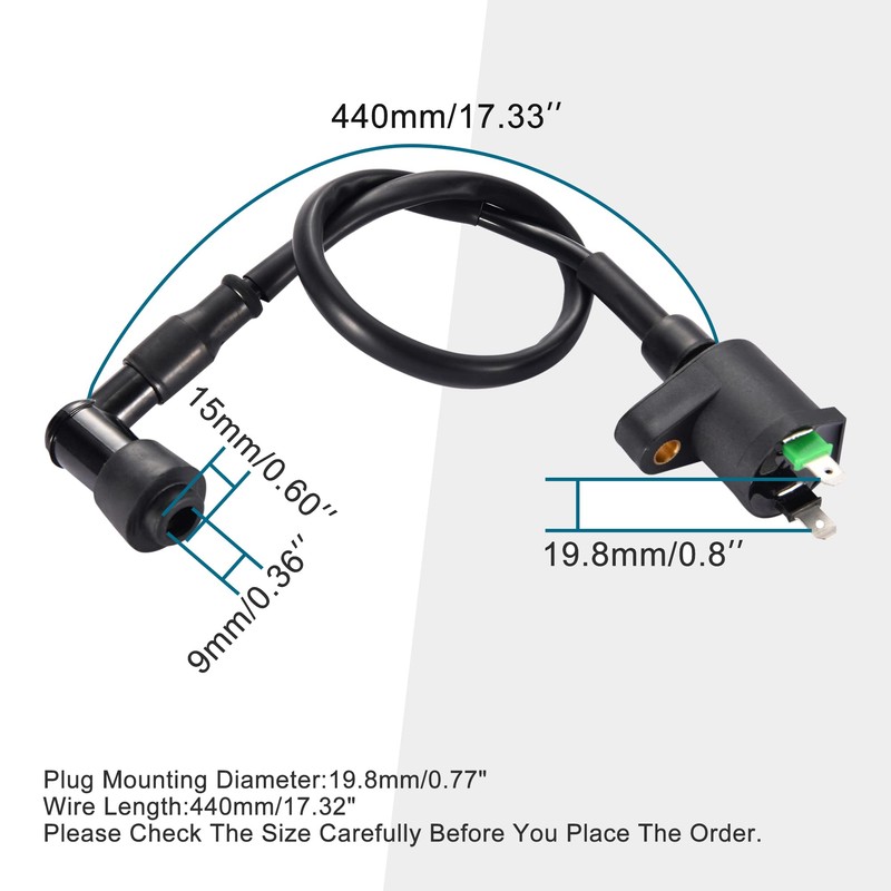 GOOFIT 3 Pin Ignition Coil Plug for GY6 4 Stroke