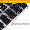 151 Pieces M6 Screws Nuts Washers Set Black, Sutemribor M6