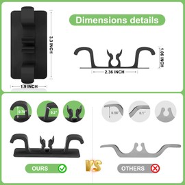 Cord Organizer for Kitchen Appliances, 6 Pack Appliance Cord Holder Cord Keeper Cord Wrap, Cord Wrapper for Appliances Cord Holder Stick On