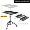 Rolling Tool Tray Cart, Mobile Work Table Tool Tray with