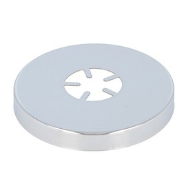 tecuro Push Rosette (3/4) Diameter 27 mm x Diameter 80 mm x Height 10 mm Chrome-Plated Brass