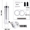 Plastic Syringe, Set of 2 100 ml Syringes with Hose