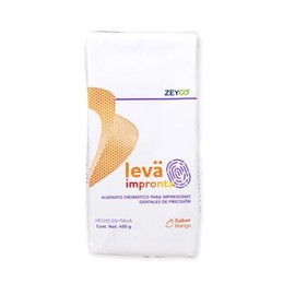 ALGINATO CROMÁTICO PARA IMPRESIONES DENTALES DE PRECISIÓN Leva Impronta Zeyco 450g Sabor mango