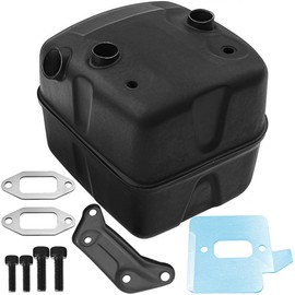 ZAMDOE Auspuffschalldämpfer Dichtungssatz für Husqvarna 362 362XP 365 371 372 372XP 385 385XP 390 390XP Kettensägen Ersetzt 5544029501 503765301 und 544029702 mit Schrauben