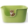 Vealind Large High Sided Cat Litter Box Extra Deep Litter