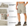 Hugut Men's Hiking Cargo Shorts Quick Dry Lightweight with Multi