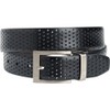 TGW Men's Players Perforated Reversible Belt for Golfing Black/Brown 36