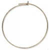 Platinum Hoop, 50 Antiqued Gold Plated Brass 24 Gauge 25mm